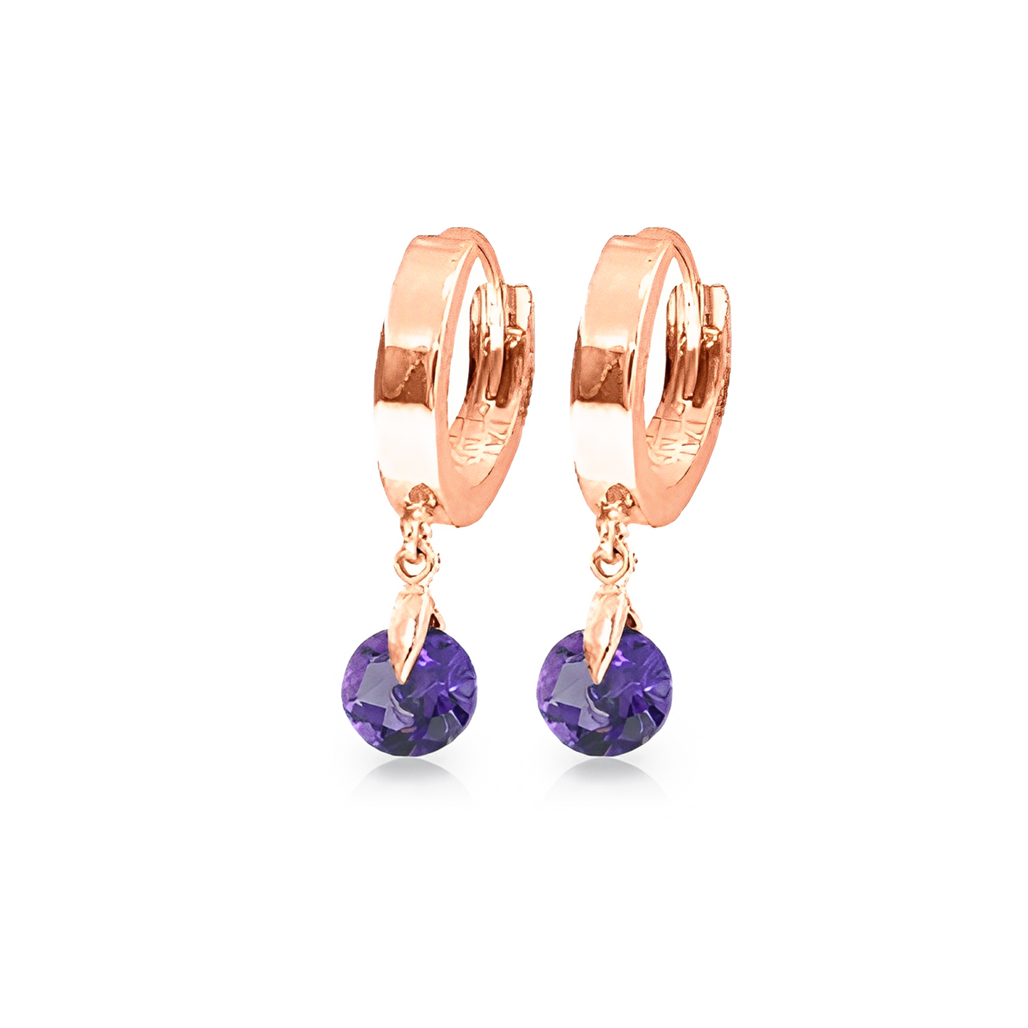 Hoop Earrings Amethyst