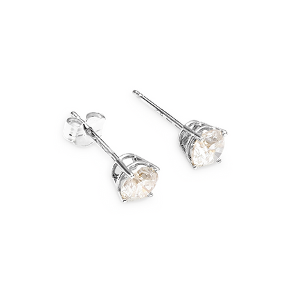 Stud Earrings Natural Diamond