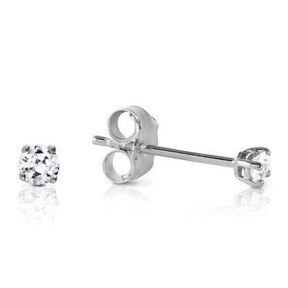 Gold Stud Earrings 0.10 Ct. Diamonds