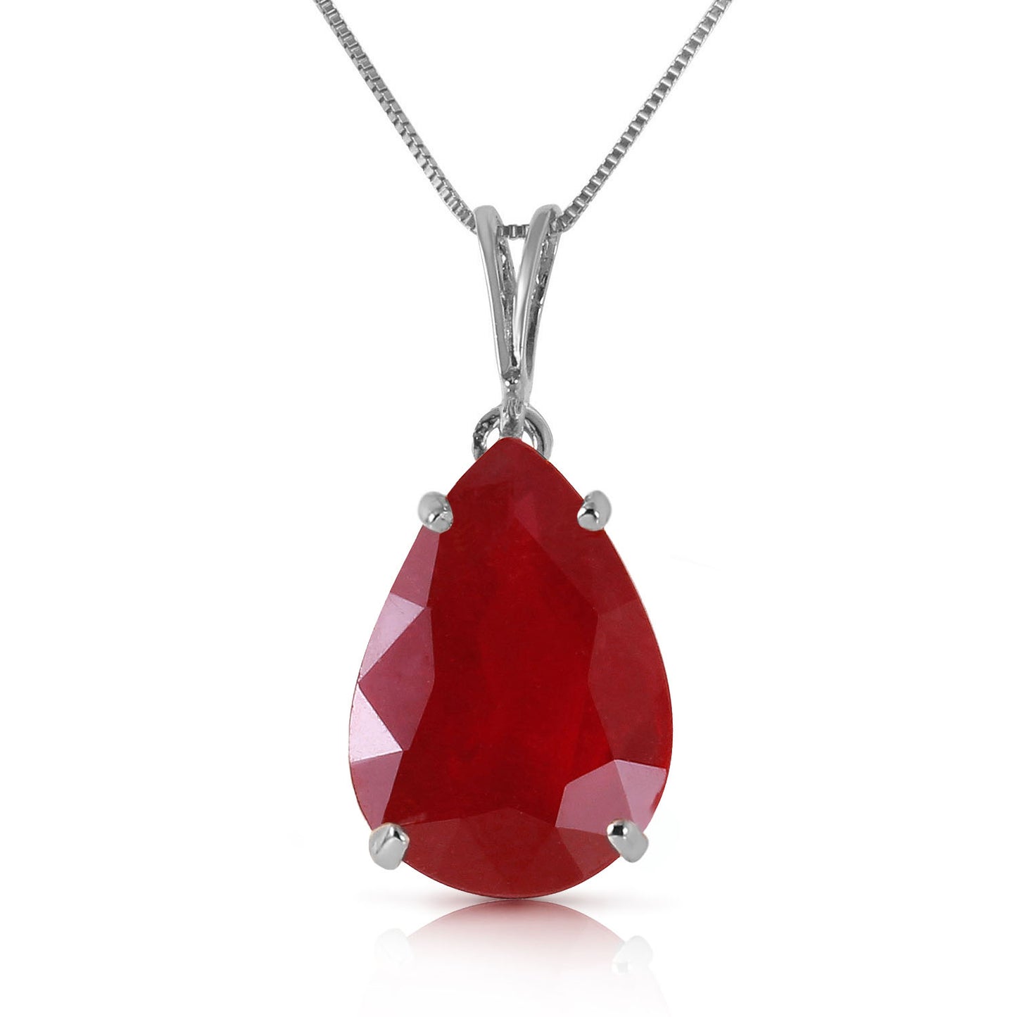 Teardrop Ruby Necklace