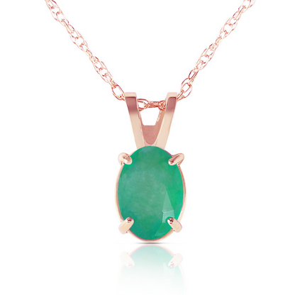 Gold Necklace Emerald