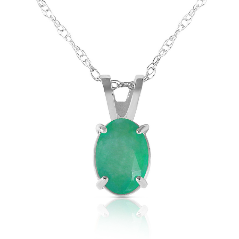 Gold Necklace Emerald