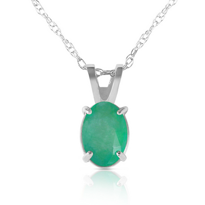 Gold Necklace Emerald